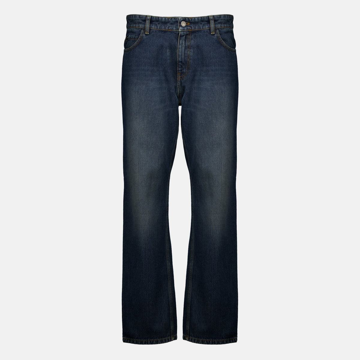 Vaqueros rectos azul lavado