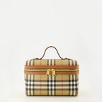 Image of Vanity Check Beige Bag by Burberry for Women - Season Spring-Summer 2026 - Front View