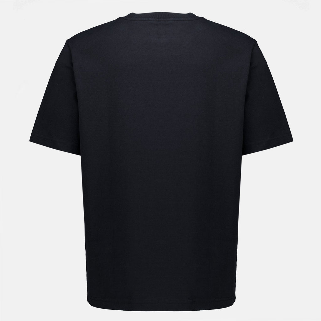 Black Embroidered T-Shirt - Maison Kitsuné