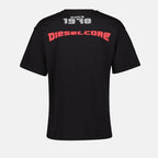 Black T-shirt, Round Neck T-shirt, Organic Cotton T-shirt, Diesel T-shirt, Fall Winter Collection