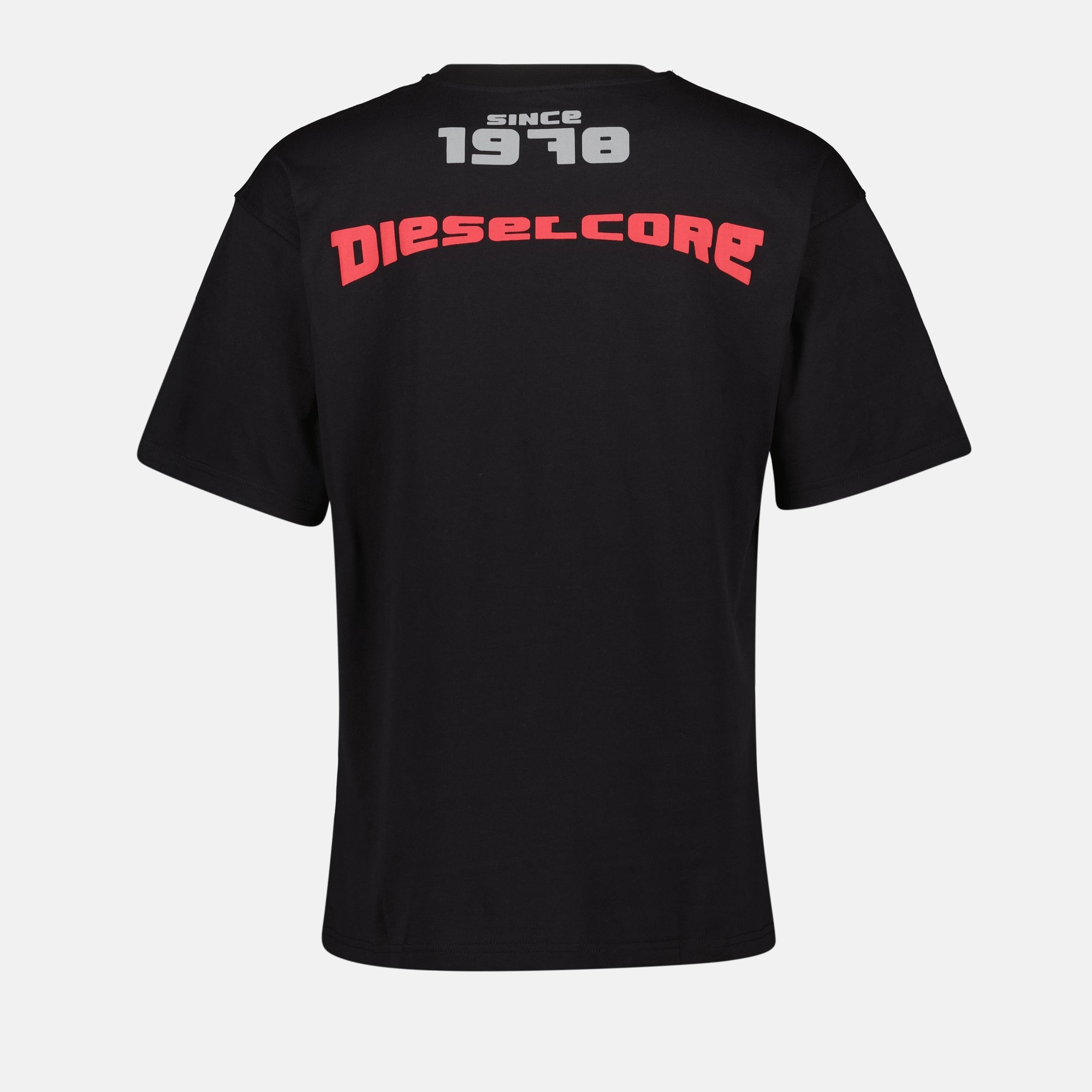 Black T-shirt, Round Neck T-shirt, Organic Cotton T-shirt, Diesel T-shirt, Fall Winter Collection