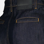 Pantalon en Denim Satiné Large