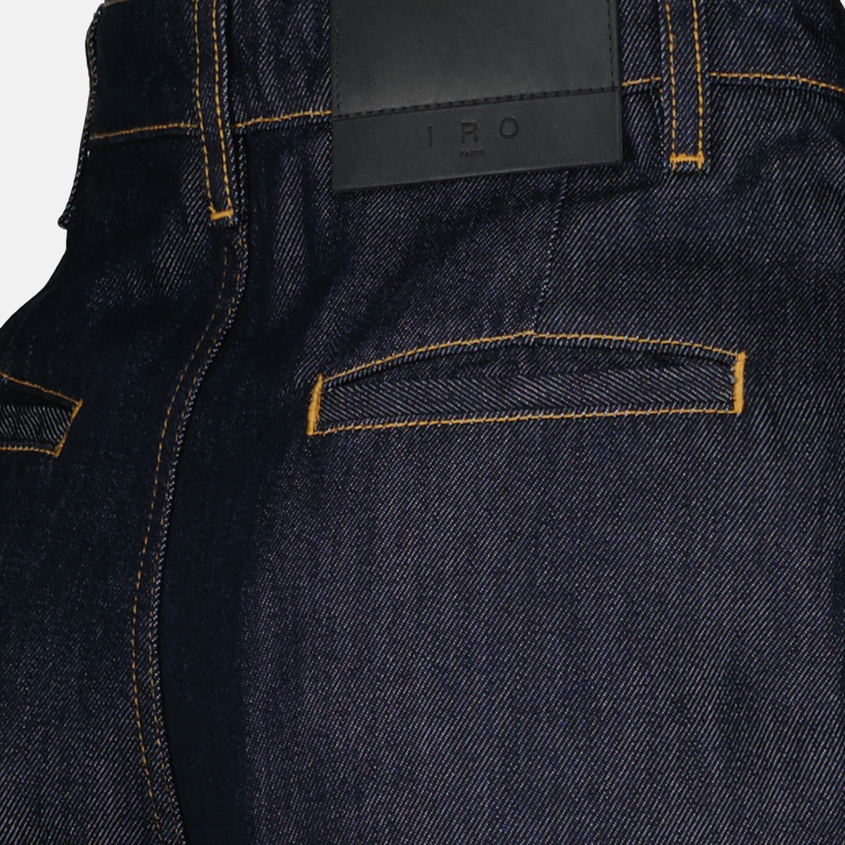 Pantalon en Denim Satiné Large