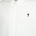 Ami de coeur shirt, white shirt, organic cotton shirt, Ami Paris, men's fashion shirt