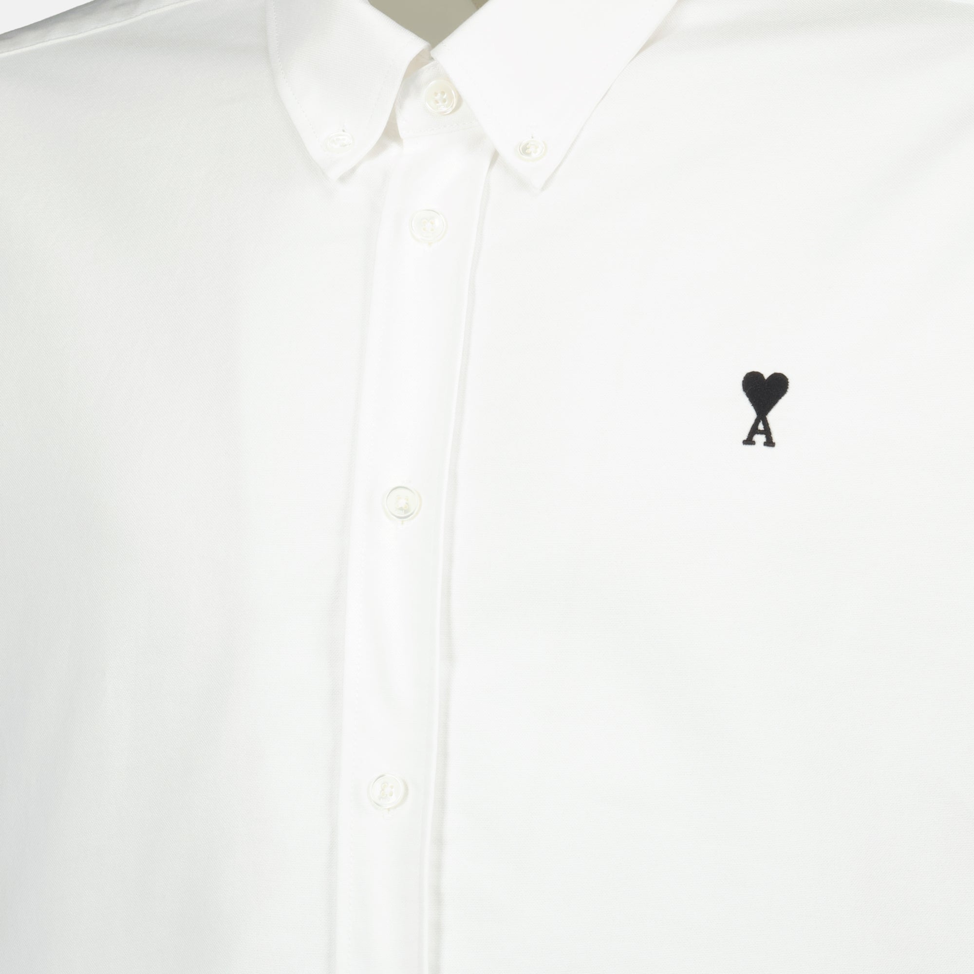 Ami de coeur shirt, white shirt, organic cotton shirt, Ami Paris, men's fashion shirt