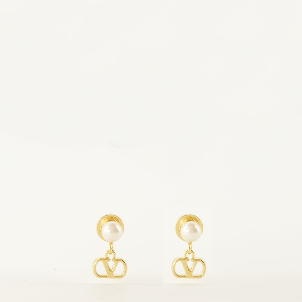 Vlogo Earrings with Beads