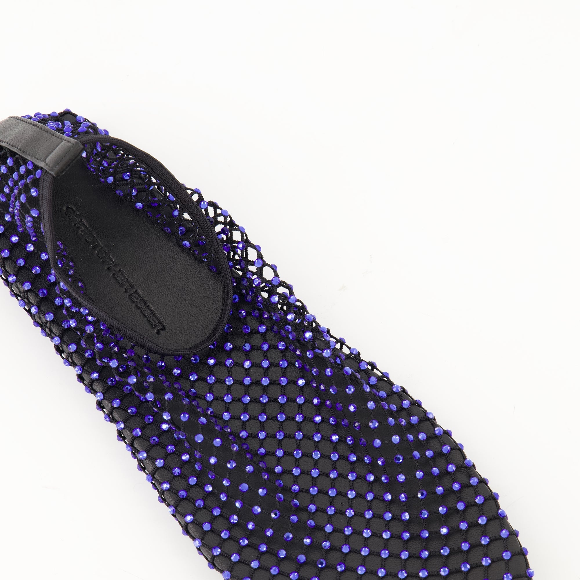 ballet flats, Christopher Esber, hand-applied crystals, mesh shoes, Autumn-Winter 2025