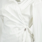 V-Delphi blouse, Diesel blouse, women's fashion, poplin top, elegant blouse