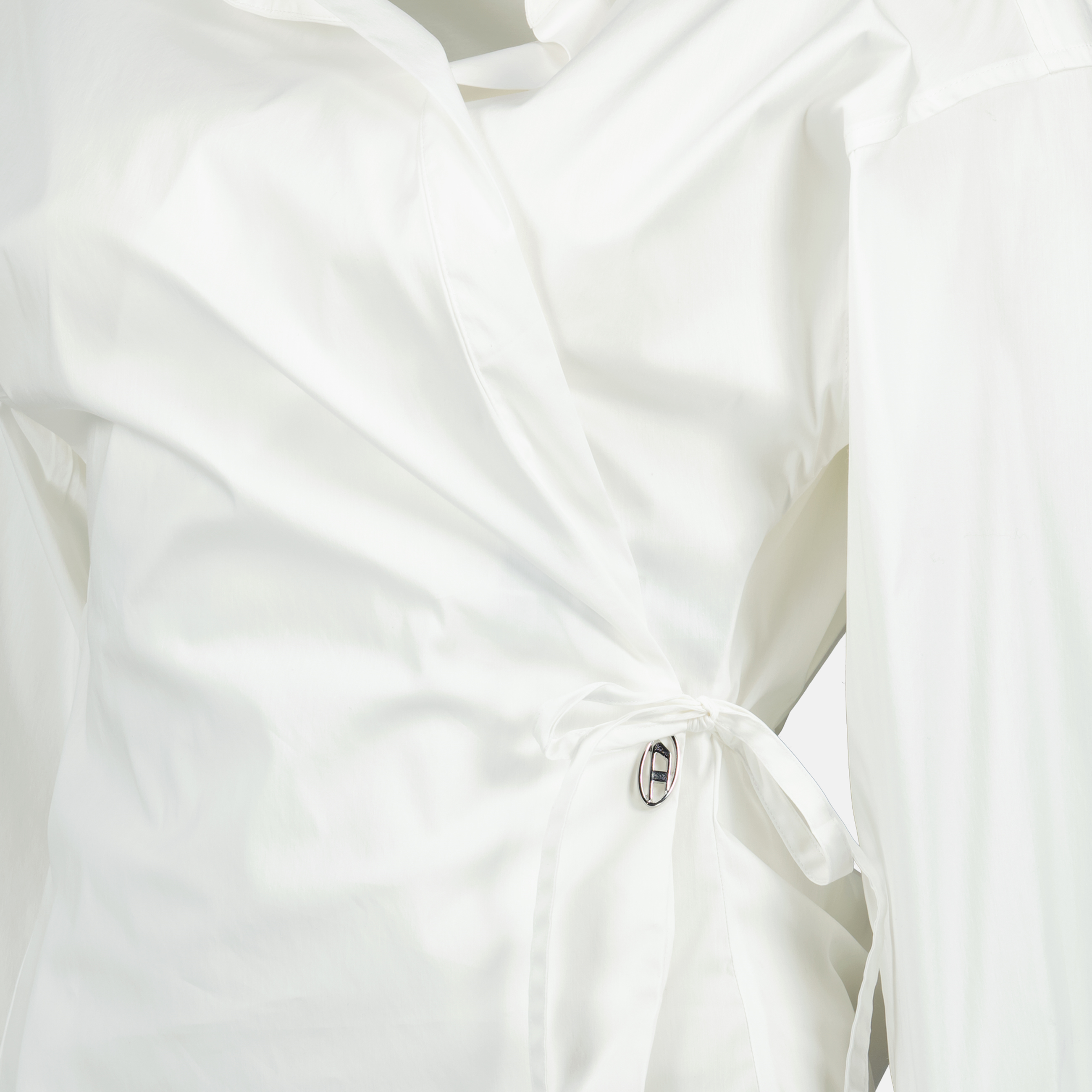 V-Delphi blouse, Diesel blouse, women's fashion, poplin top, elegant blouse