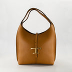 brown leather handbag, T Timeless collection, Tod's handbag, luxury accessories, women's fashion