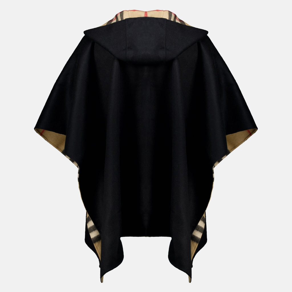 Black Cashmere Poncho