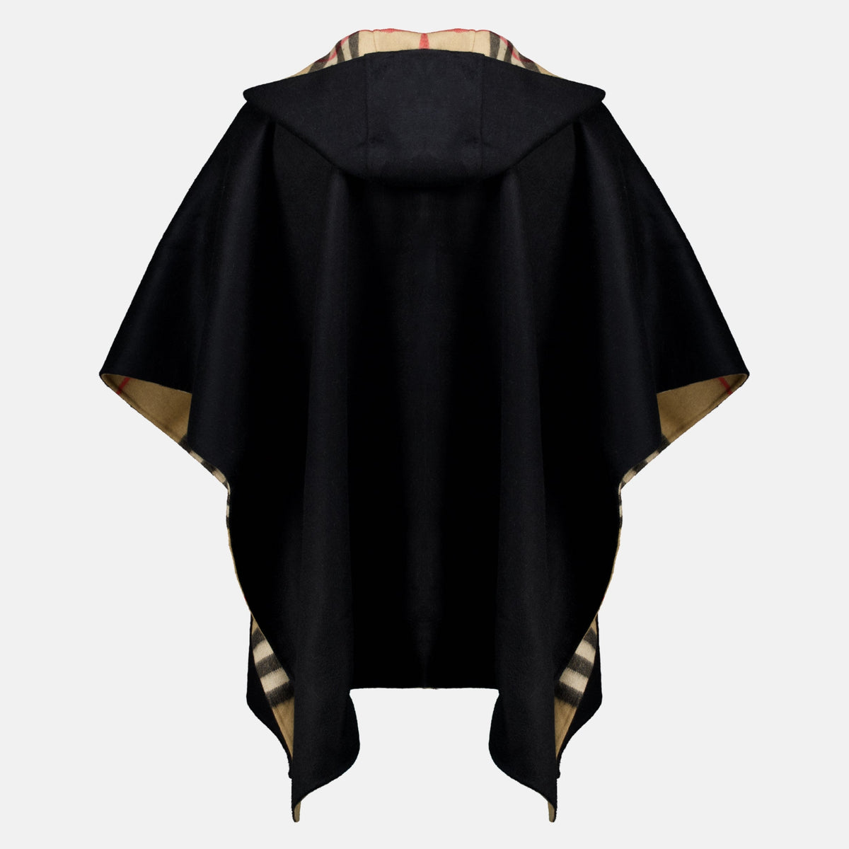 Black Cashmere Poncho