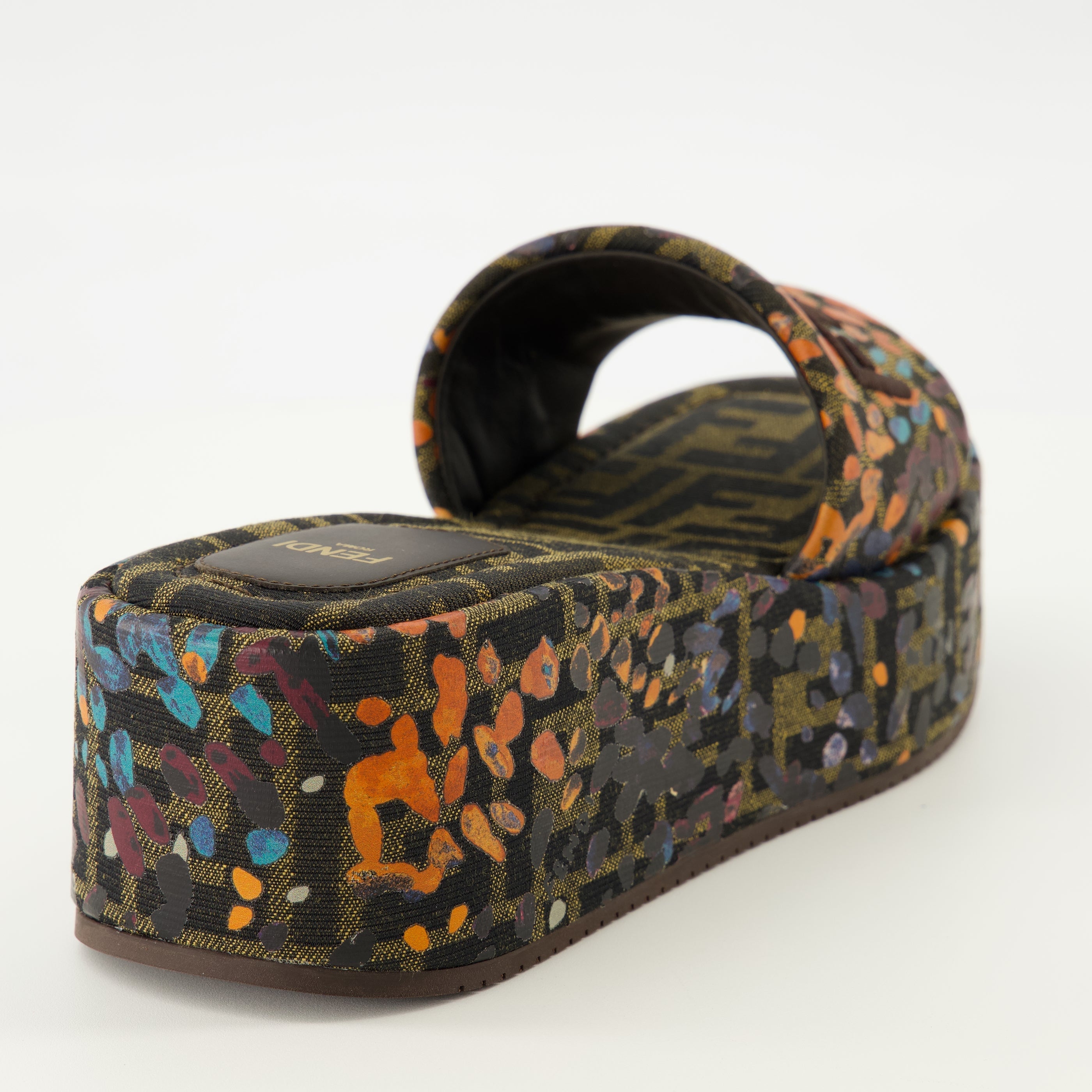 FF Floral Printed Wedge Mules