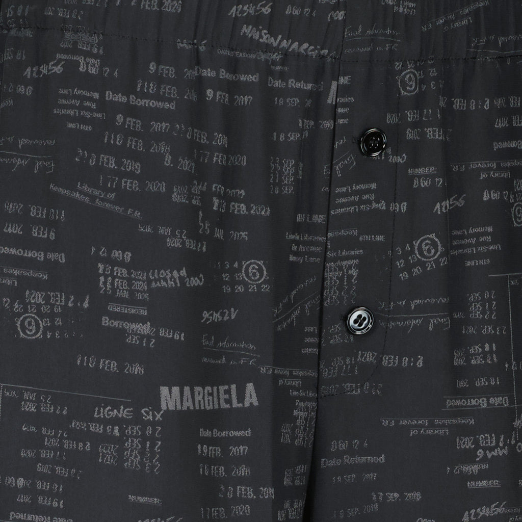 Mm6의 여성용 넉넉한 프린트 바지 이미지 - 시즌 봄-여름 2026 - 상세보기 2