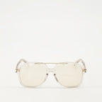 SL 545 sunglasses, Saint Laurent eyewear, white gold sunglasses, luxury sunglasses, high-end sunglasses