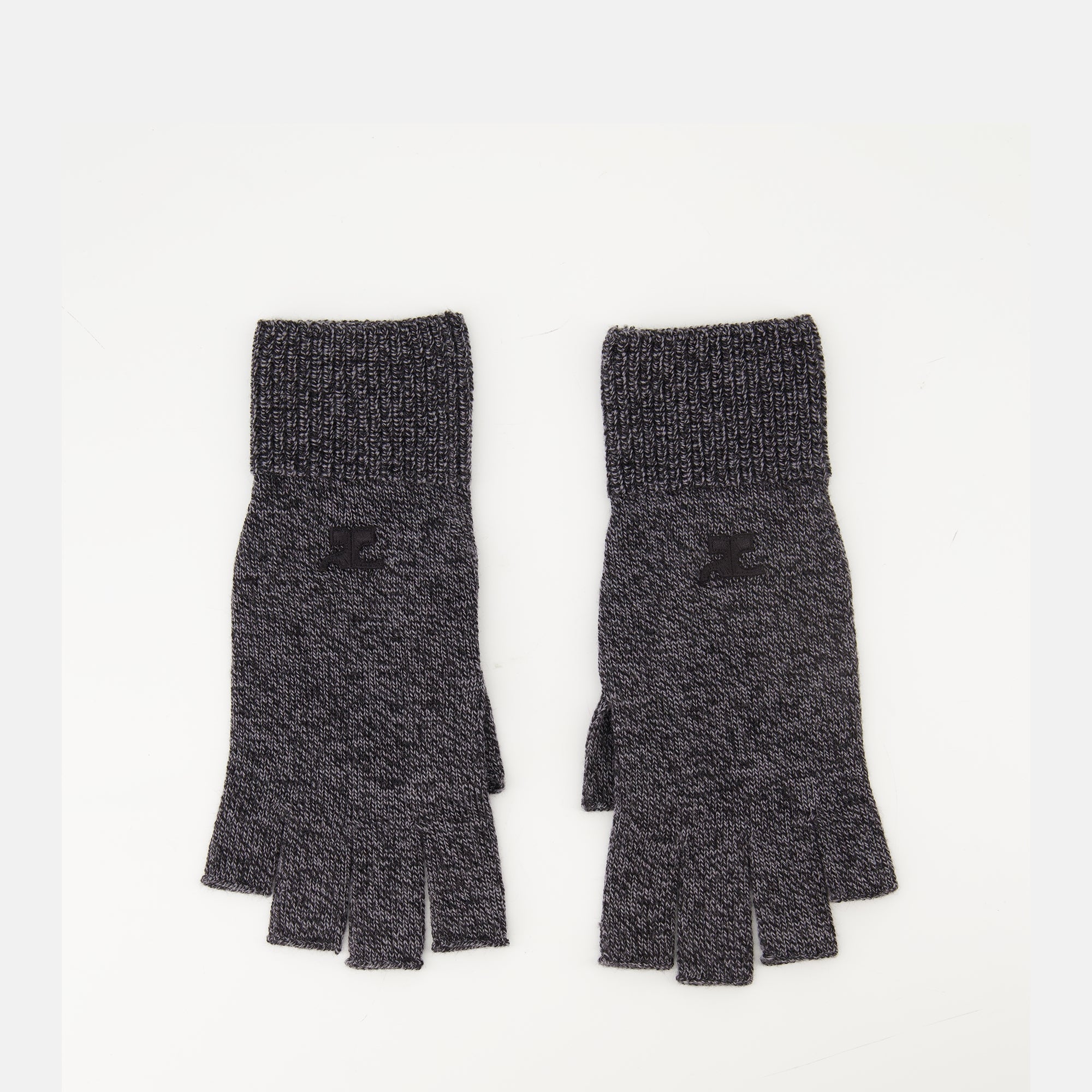 gray wool gloves courreges women 15431825981820