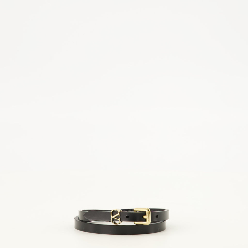 Vlogo Leather Bracelet