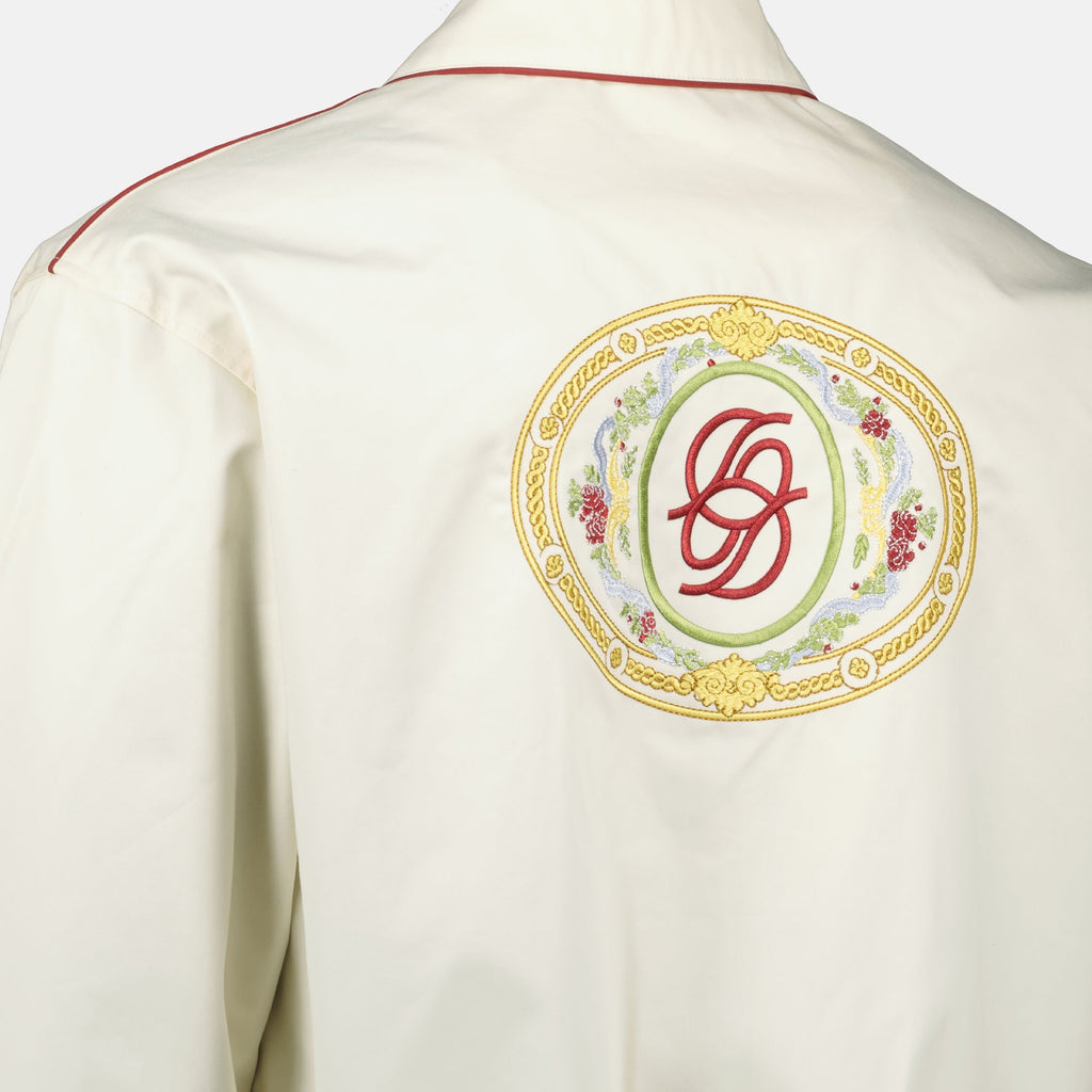 Weiße Baumwoll-Bomberjacke - Drôle de Monsieur