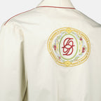 Imagen de chaqueta bomber de algodón blanco - Drôle de Monsieur por Drôle de Monsieur para hombres - Temporada Primavera-Verano 2026 - Detalle 2