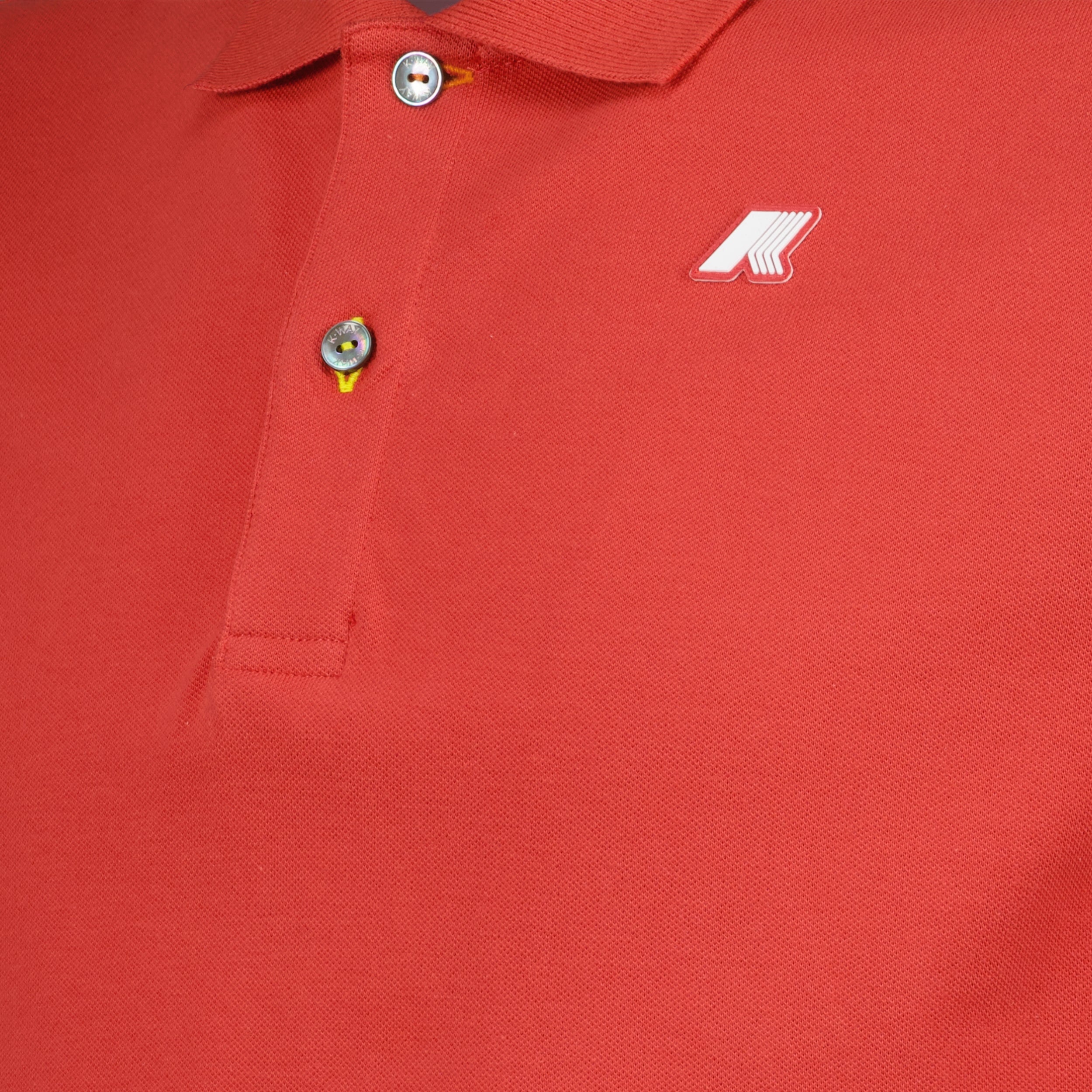 polo, K-Way, red polo, cotton piqué, casual wear
