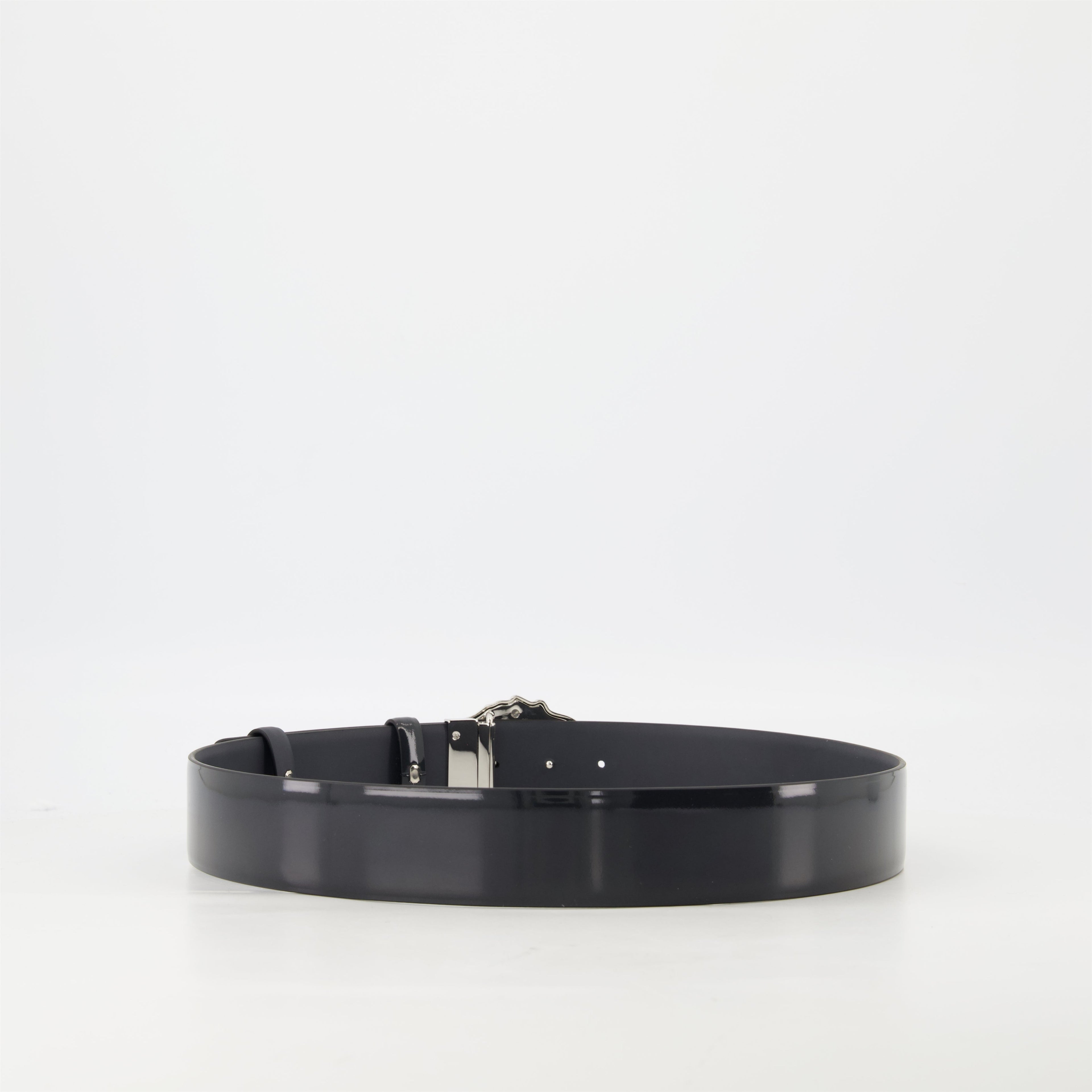 Versace belt, Medusa buckle, leather accessories, adjustable belt, designer belt