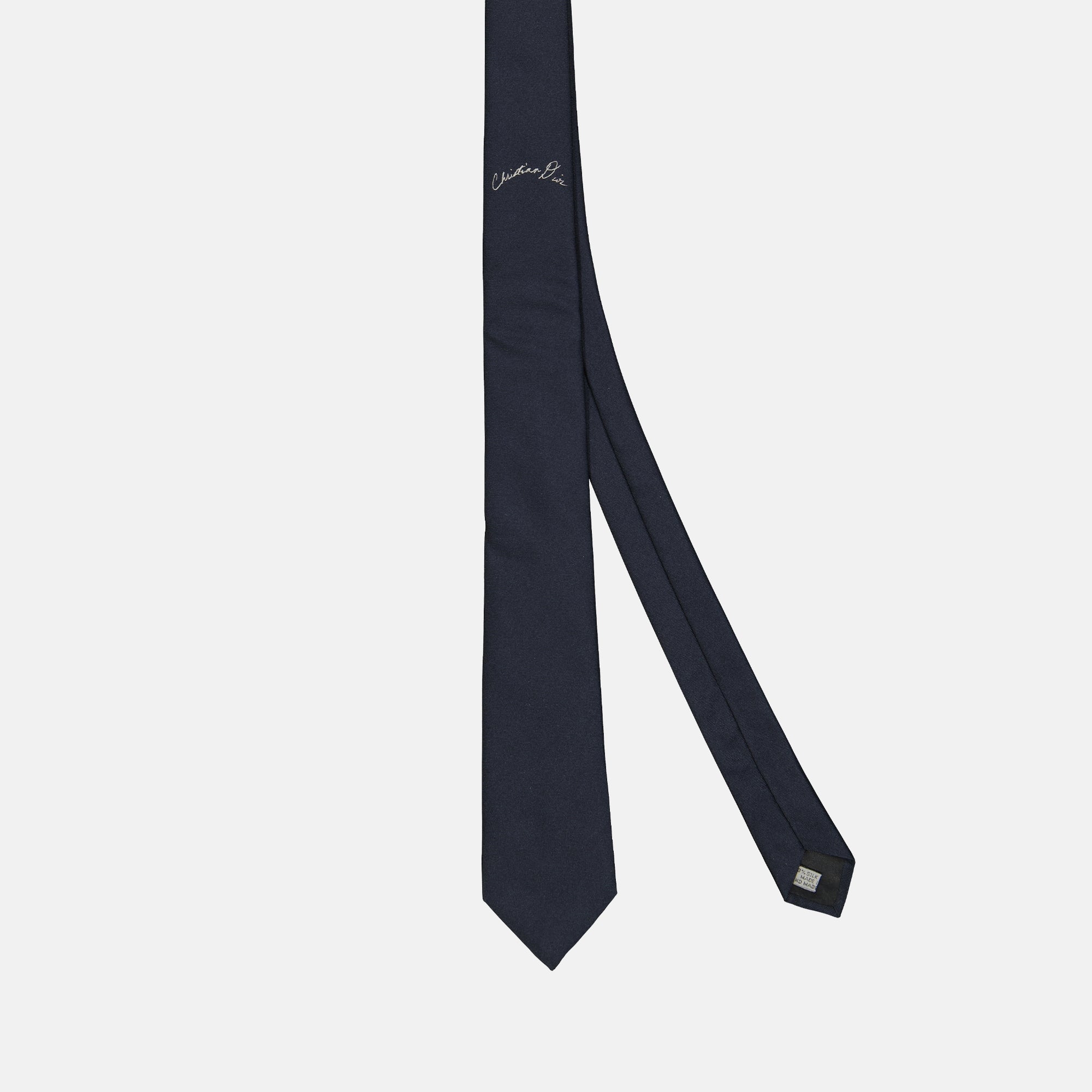 Dior tie, blue jacquard silk tie, luxury men's accessories, autumn-winter fashion, elegant neckwear