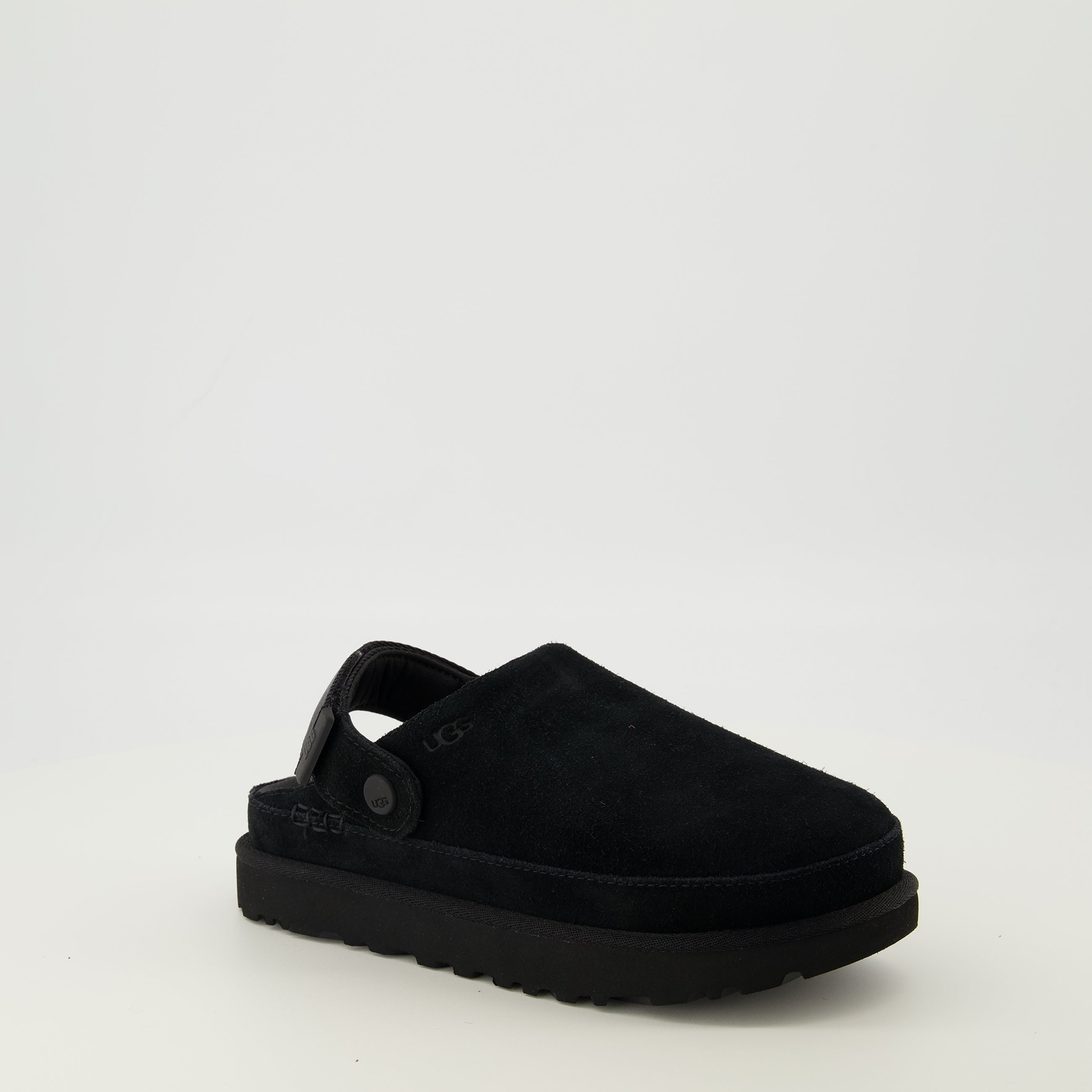 Image of Goldenstar Black Clogs by Ugg for Women - Season Spring-Summer 2026 - Front Right Three-Quarter View