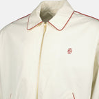 Imagen de chaqueta bomber de algodón blanco - Drôle de Monsieur por Drôle de Monsieur para hombres - Temporada Primavera-Verano 2026 - Detalle 1