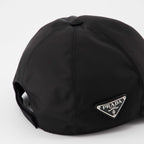 Image of Re-Nylon Black Cap by Prada for Men - Season Spring-Summer 2025 - Product detail view 1