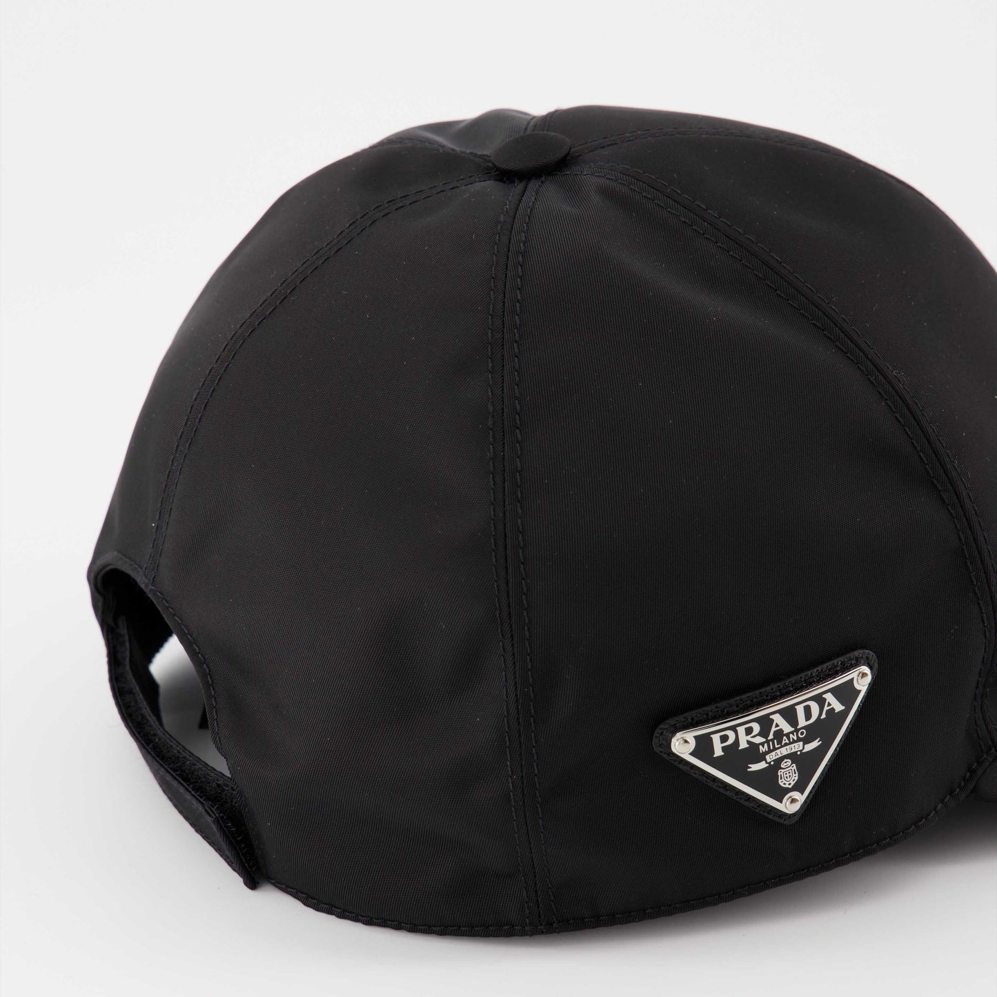 Prada cap, Re-Nylon cap, black cap, sustainable fashion, men’s cap