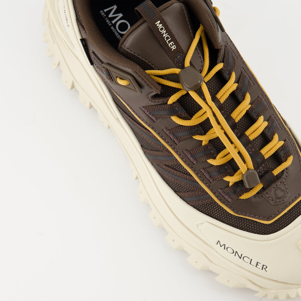 Trailgrip GTX sneakers, Moncler footwear, brown sneakers, men's casual shoes, premium sneakers