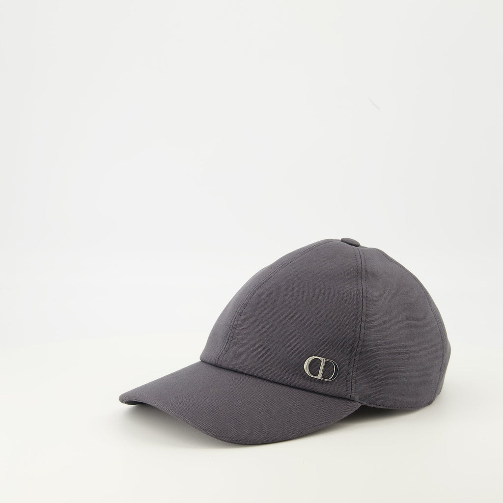Dior cap, CD Icon, adjustable cap, grey cotton cap, luxury accessories