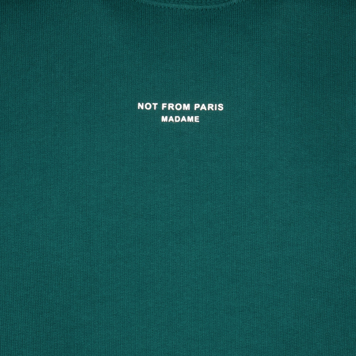 Slogan Classique Vert Sweatshirt
