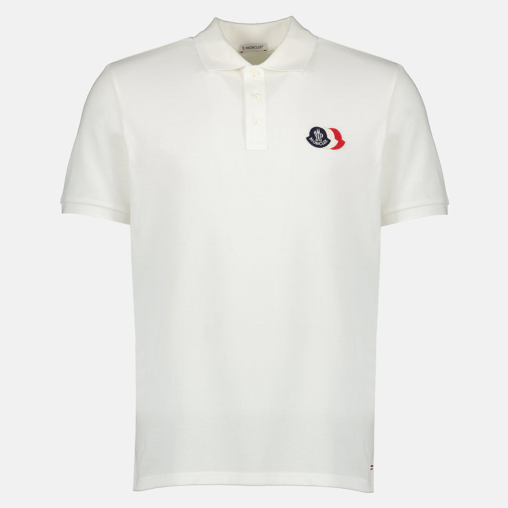 White Piqué Cotton Polo