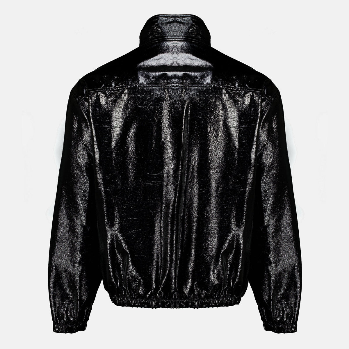 Chaqueta de chándal de vinilo negro