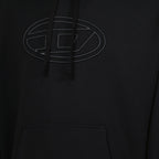 ディーゼルのブラックS-ウマー-ビッグオーバルフーディーの画像（ユニセックス） - シーズン春夏2025 - 商品詳細ビュー2