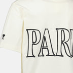 Image of Printed White T-Shirt by Ami PARIS for Unisex - Season Spring-Summer 2026 - Detail View 6