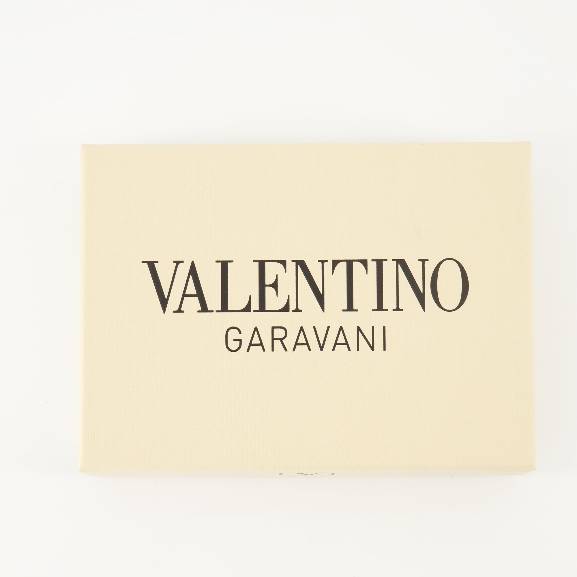 Valentino Garavani cardholder, grained calfskin, Rockstud design, brown cardholder, luxury accessories