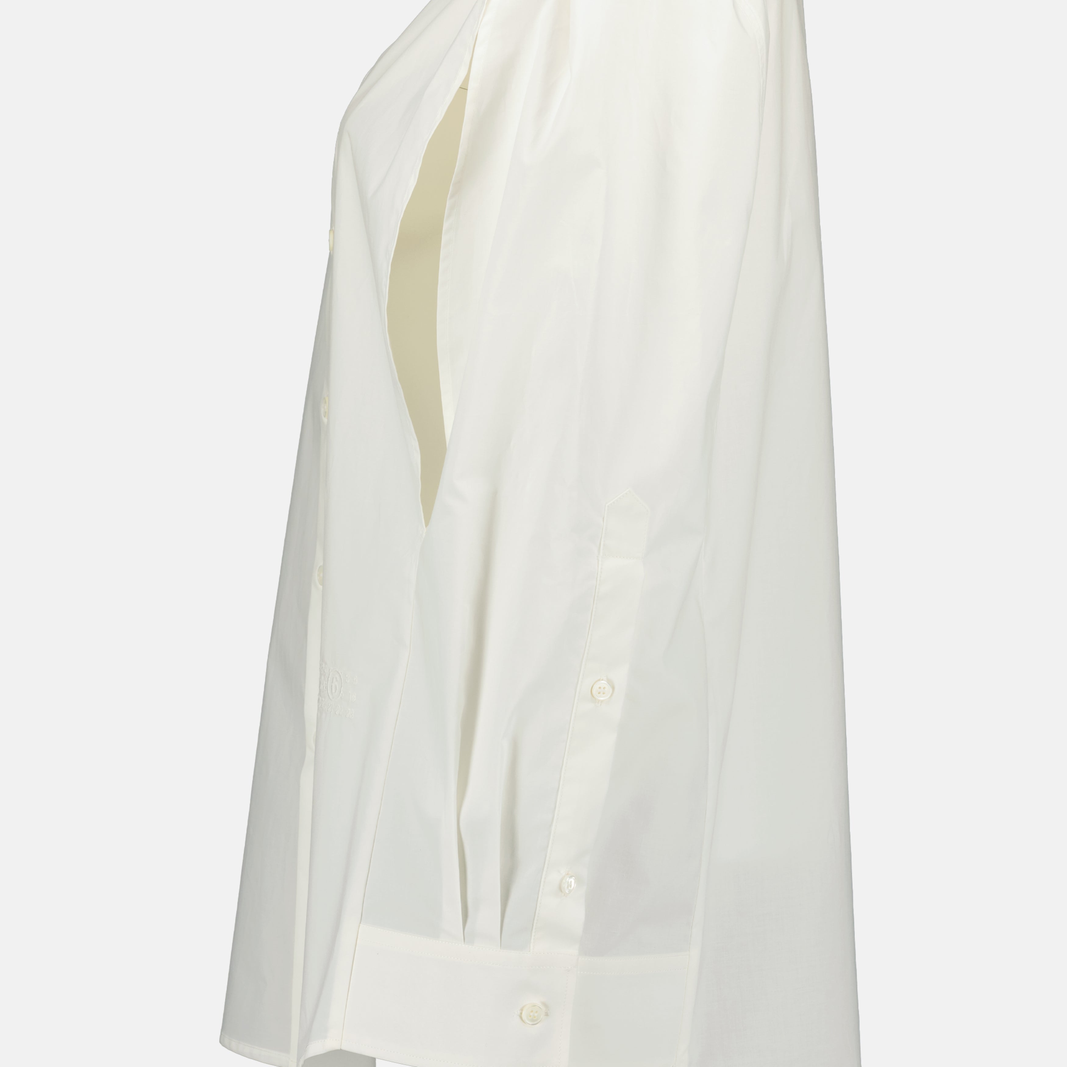 Chemise sans manches en popeline