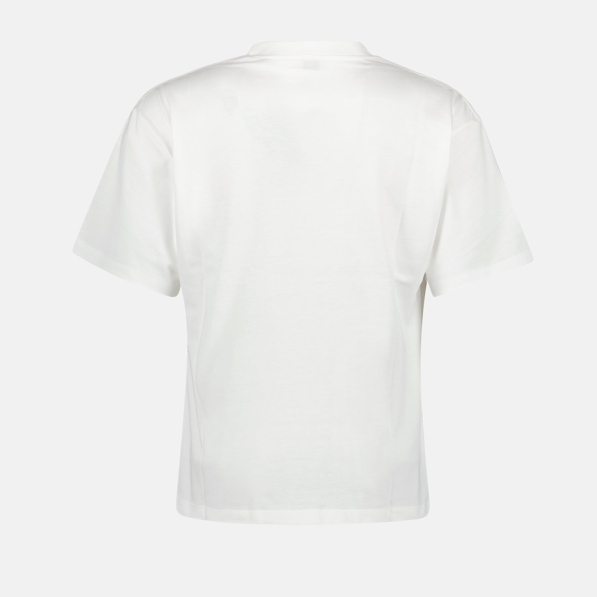 Image of White Cotton Jersey T-shirt by Saint Laurent for Men - Season Autumn-Winter 2024 - Detail View 2