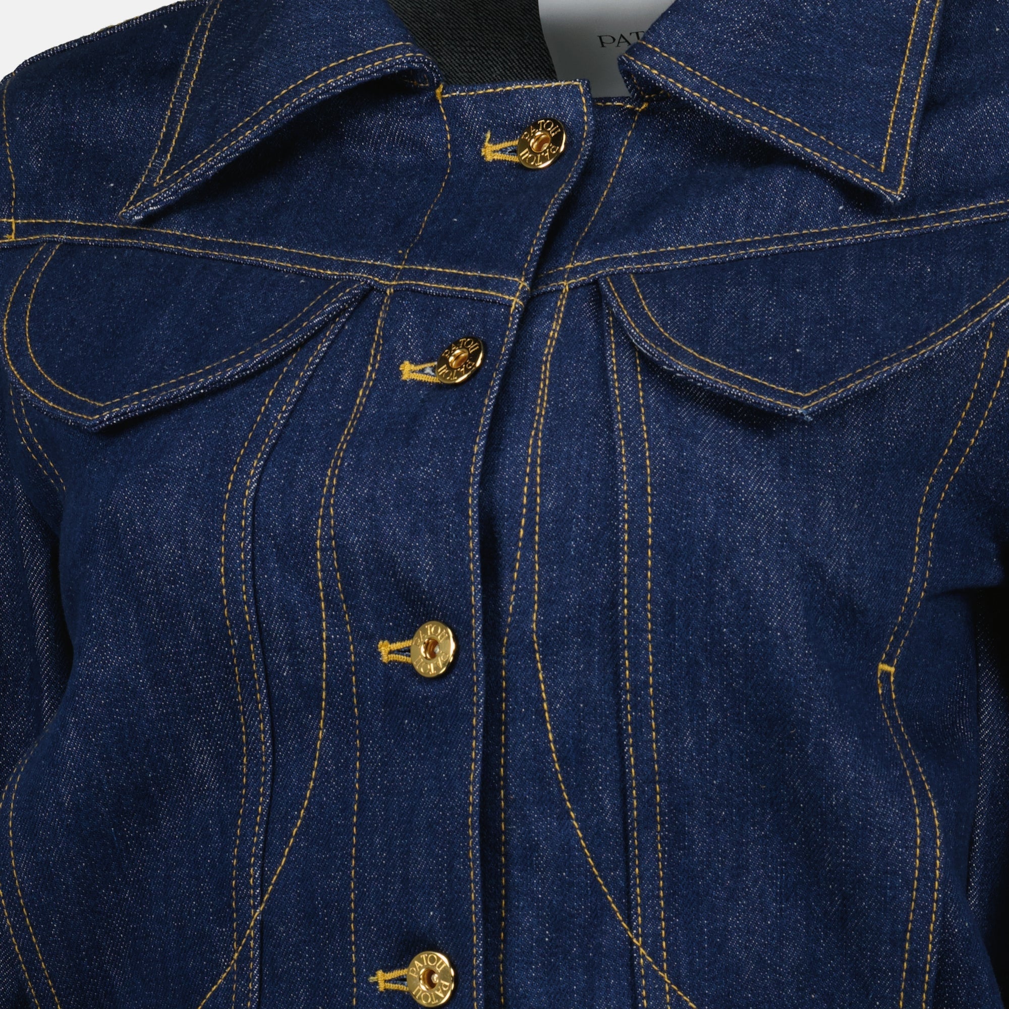 denim jacket, Patou, blue jacket, embroidered denim, Autumn-Winter 2025