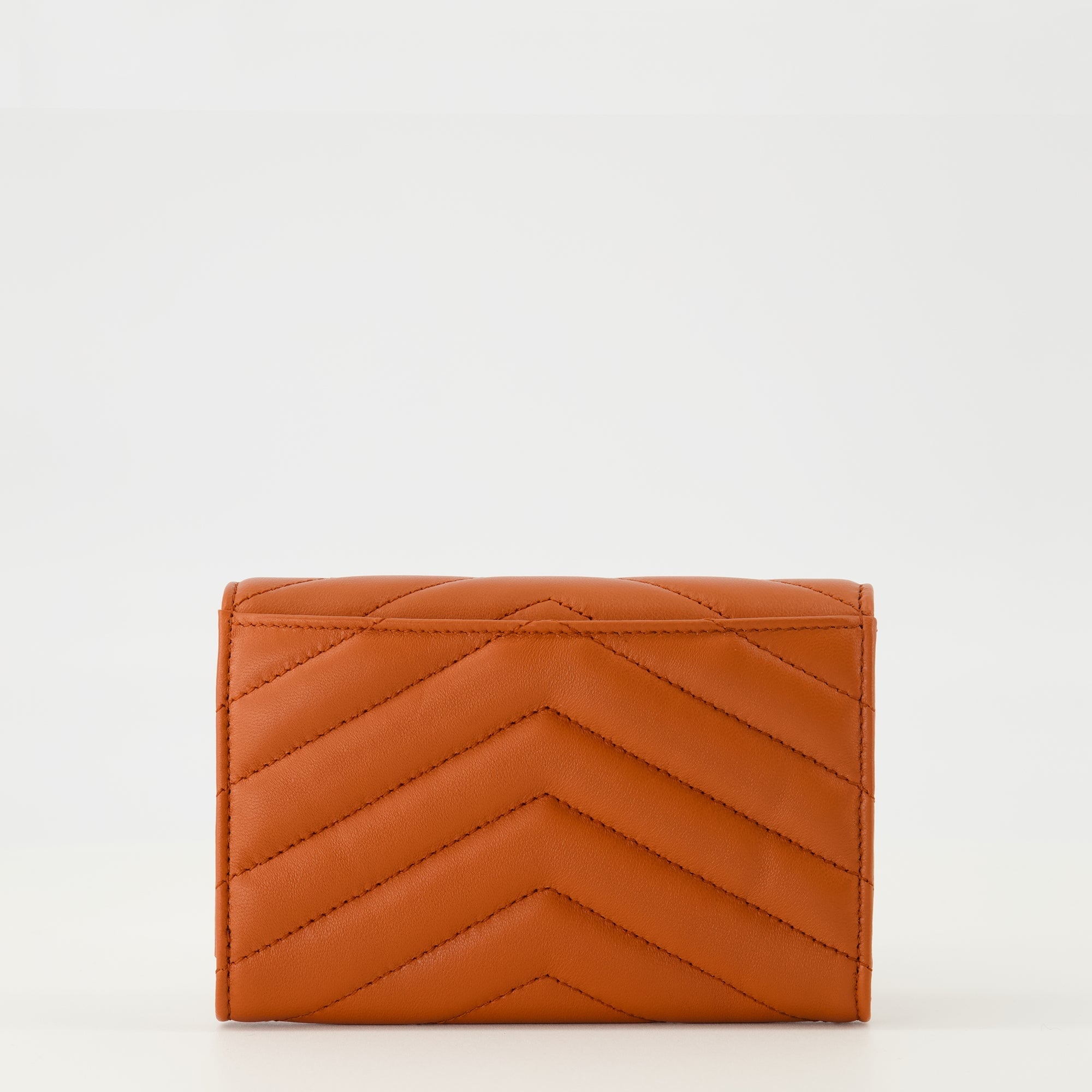 Cassandre Wallet, Saint Laurent Wallet, Orange Wallet, Chevron Design Wallet, Luxury Accessories