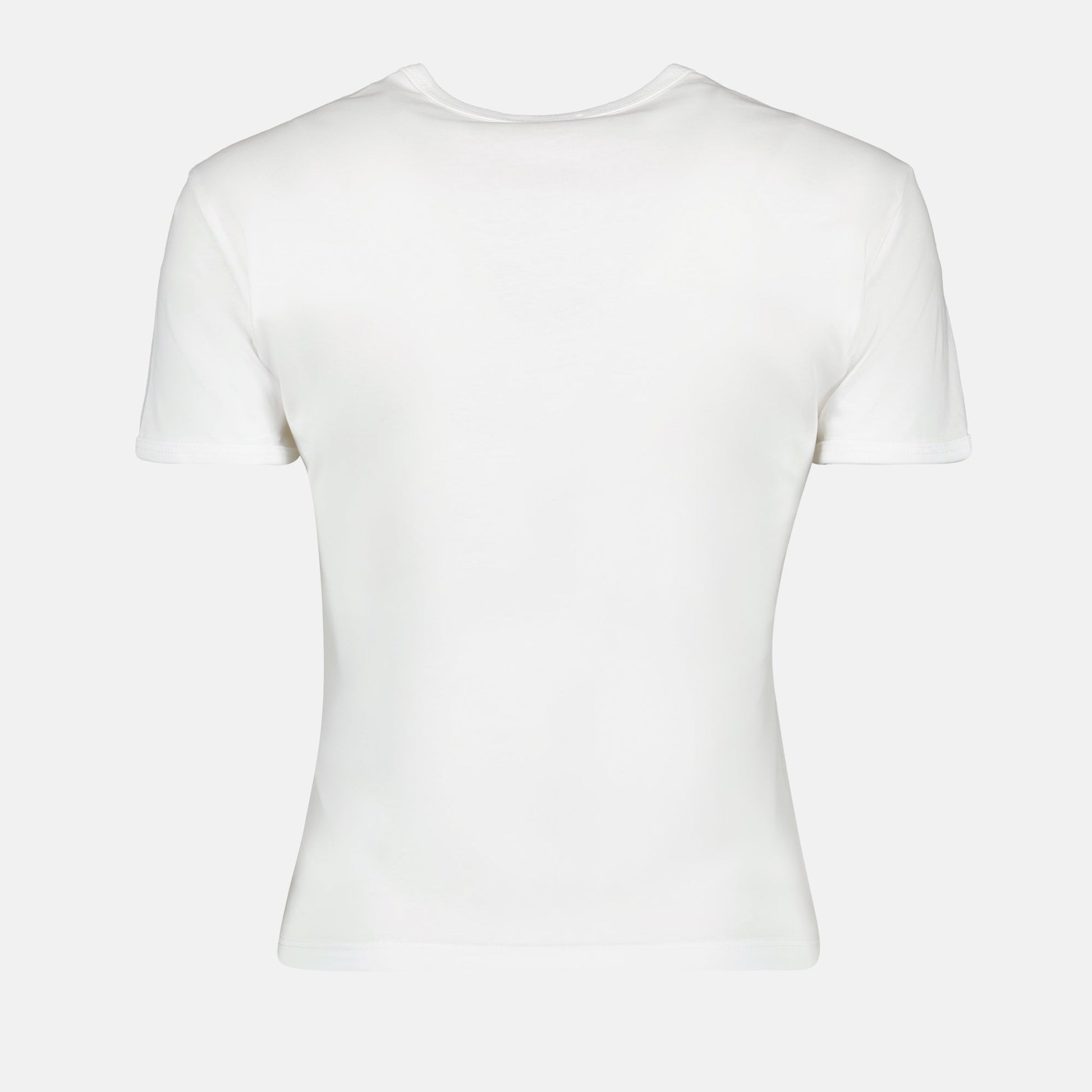   White Cotton T-shirt, Diesel T-shirt, Autumn-Winter 2024, Luxury Ready-to-Wear, Designer T-shirt  