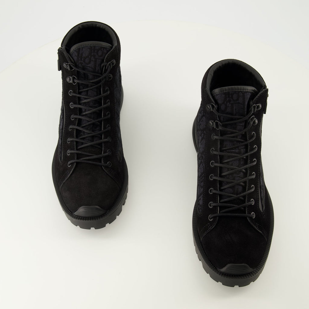 oblique black ankle boots dior men 15636663402876