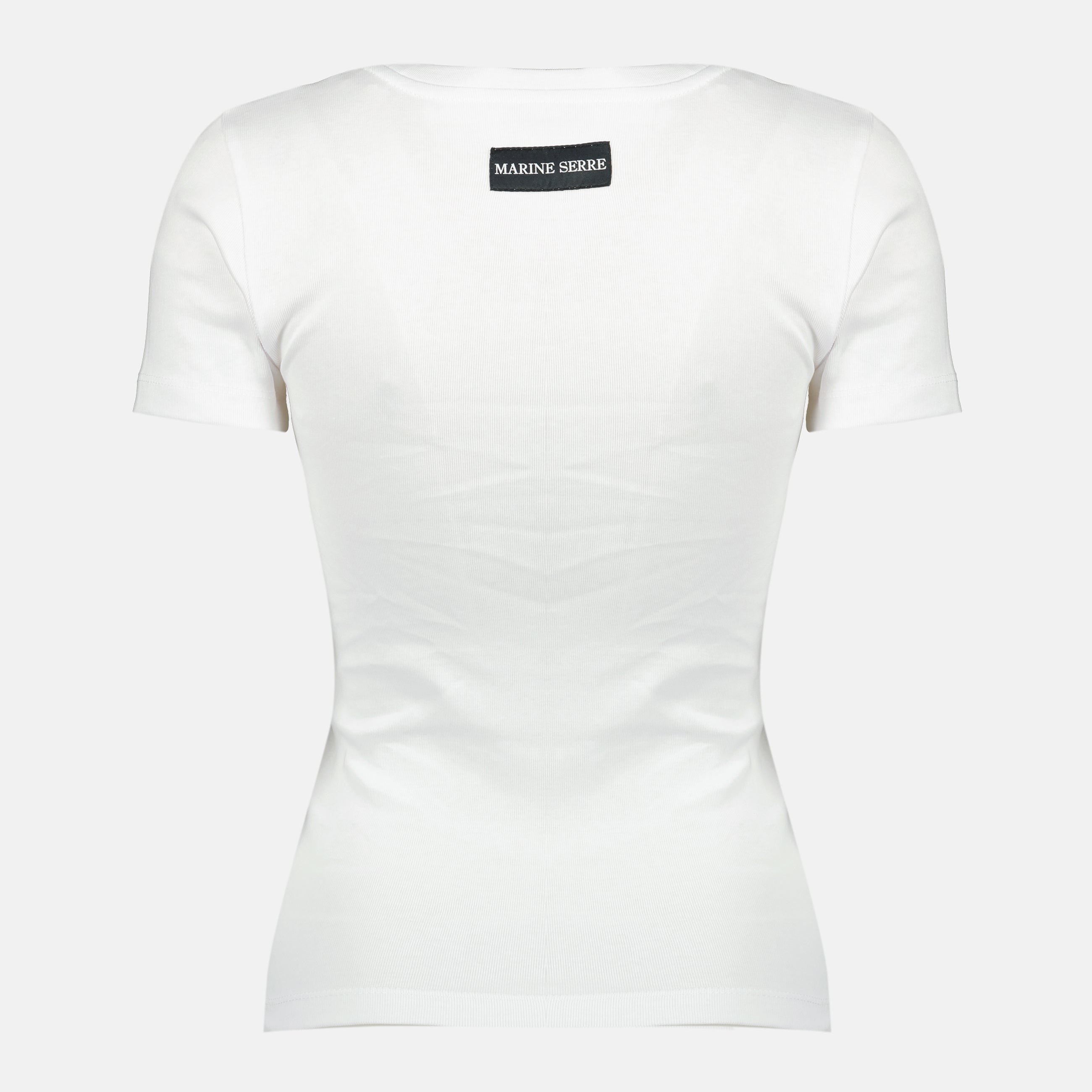 Marine Serre t-shirt, cotton t-shirt, Moon T-shirt, women's apparel, Autumn-Winter collection