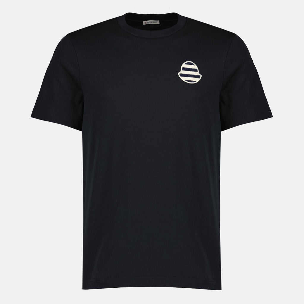 T-shirt en coton avec logo rayé