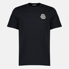 T-shirt en coton avec logo rayé
