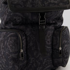 Barocco backpack, Versace backpack, luxury accessories, jacquard backpack, designer backpacks