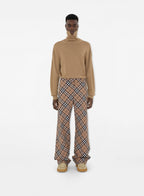 Image of Plaid Wool Trousers by Burberry for Men - Season Autumn-Winter 2024 - Detail View 9