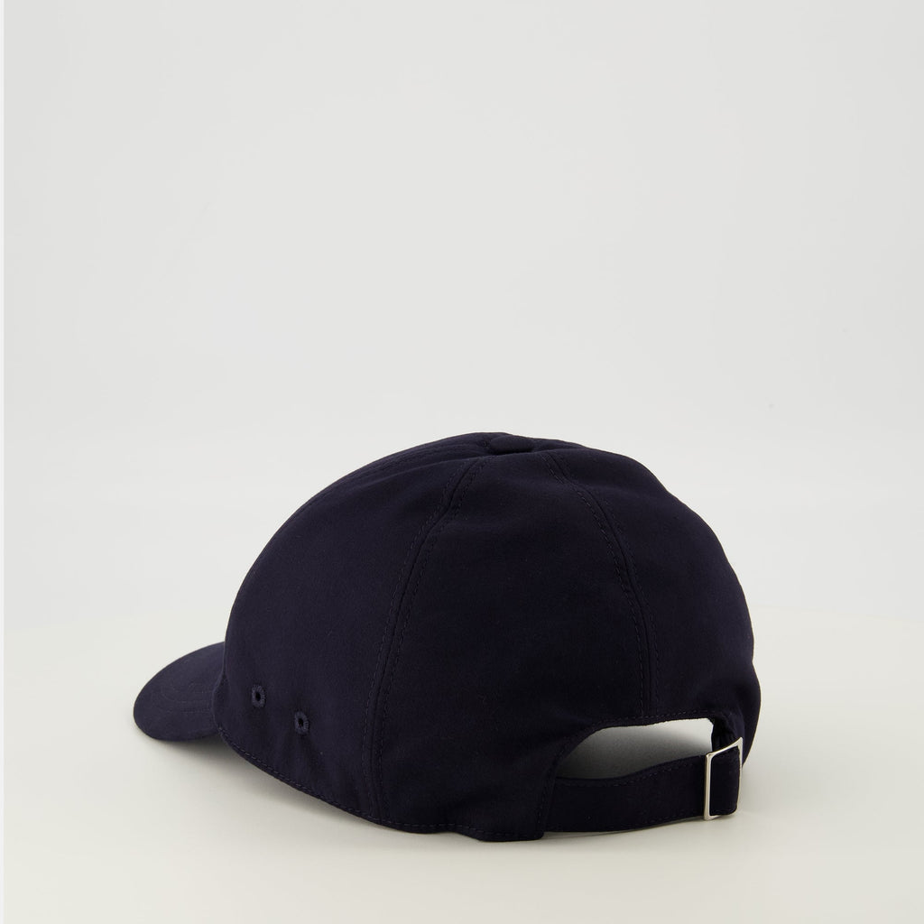 Brodert marineblå caps